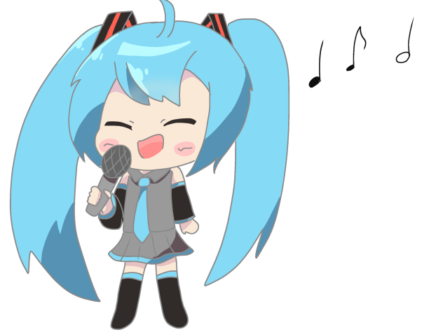 歌うミクさん