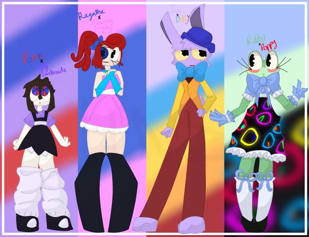 TADC Characters in PPT-Themed Outfits