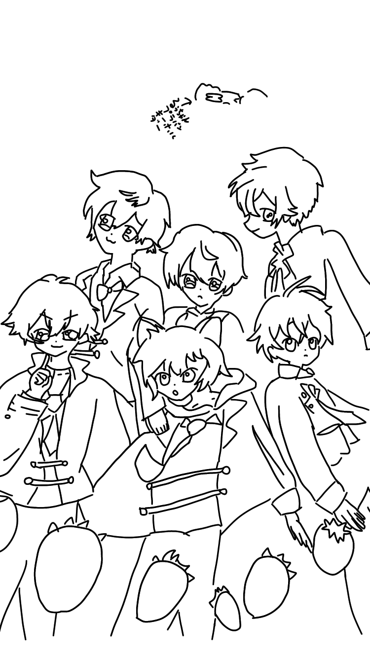 すとぷり線画 アナ絵なし Ibispaint