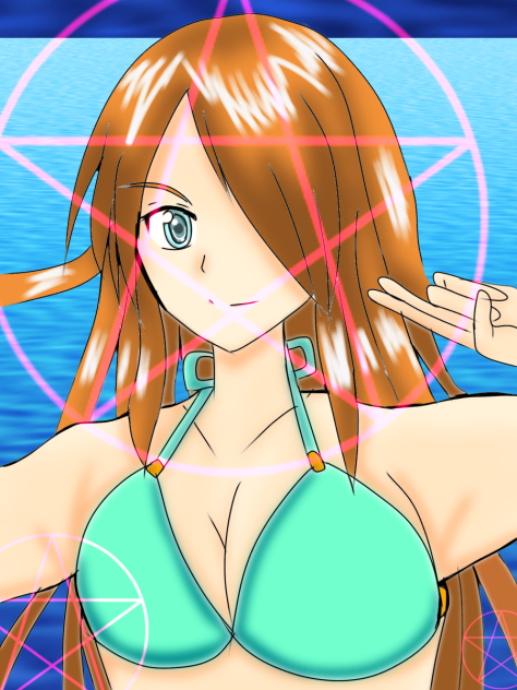 水着の姉さん❗