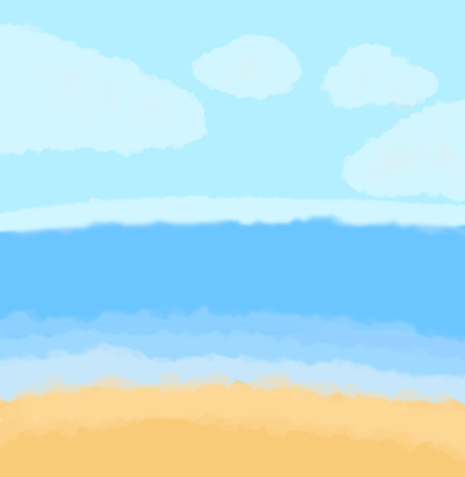 summer beach day - ibisPaint
