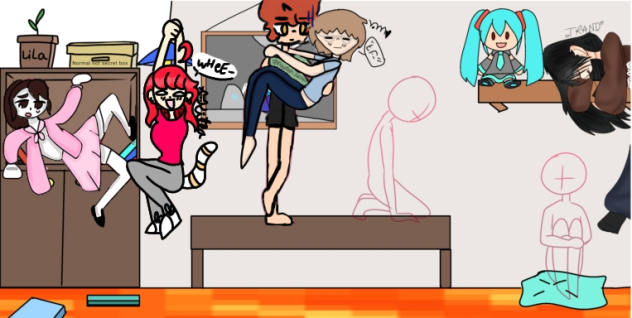 The floor is lava collab
