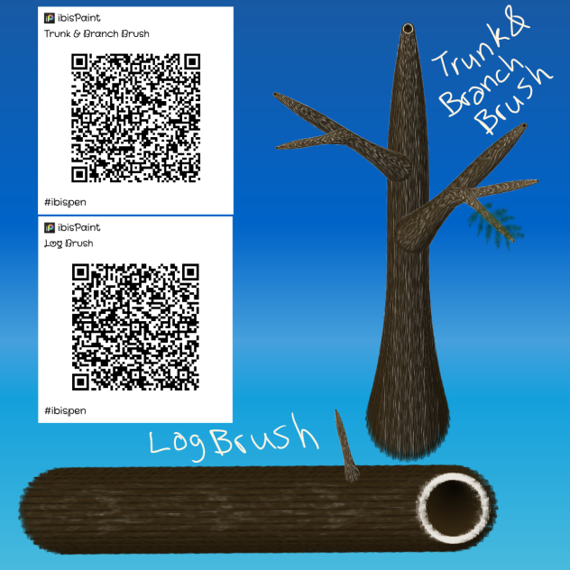 Tree Trunk, Branch, and Log Brushes
