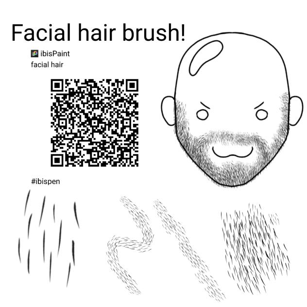 Facial hair Brush
