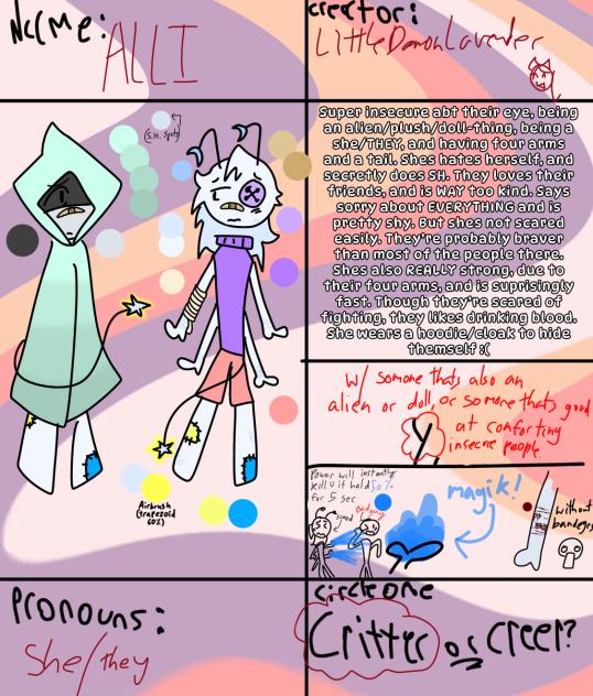 Alli the alien doll!!