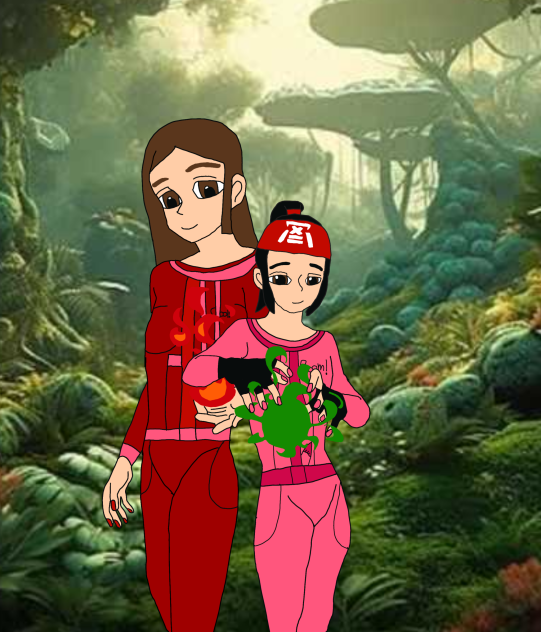 Wendy And Suzume using Magic Elements