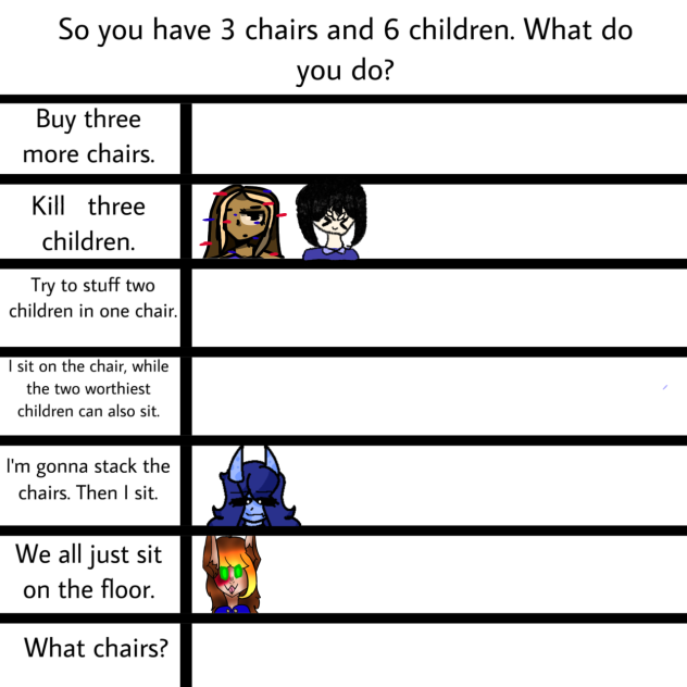 Chairs and children collab