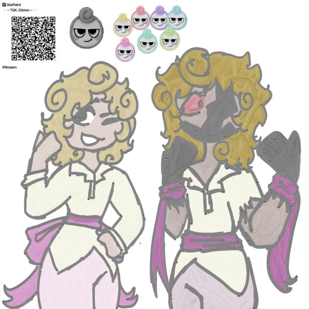 Glisten drawn with glisten pen hehe