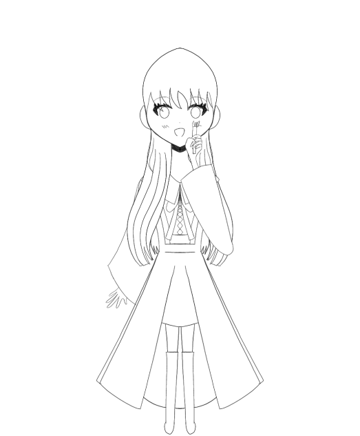 ハッピーハロウィーン　線画