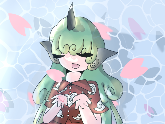 桜色の海を泳いで