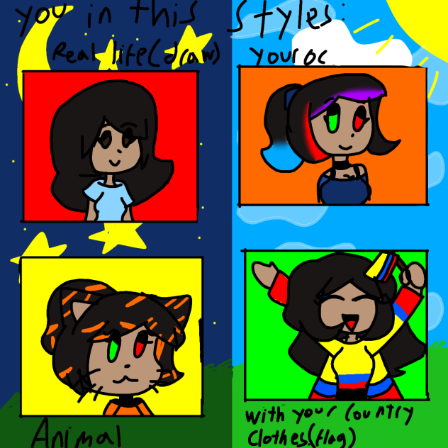 a normal drawing dare exaple