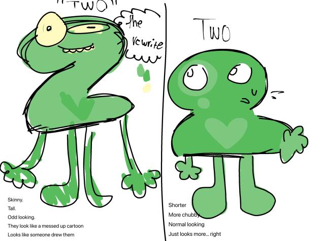 Two - the rewrite - compared