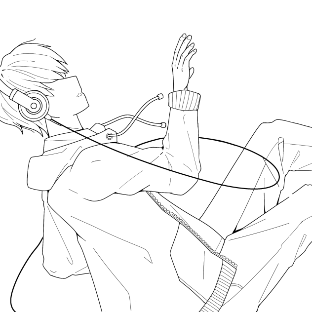 Listen Lineart - ibisPaint