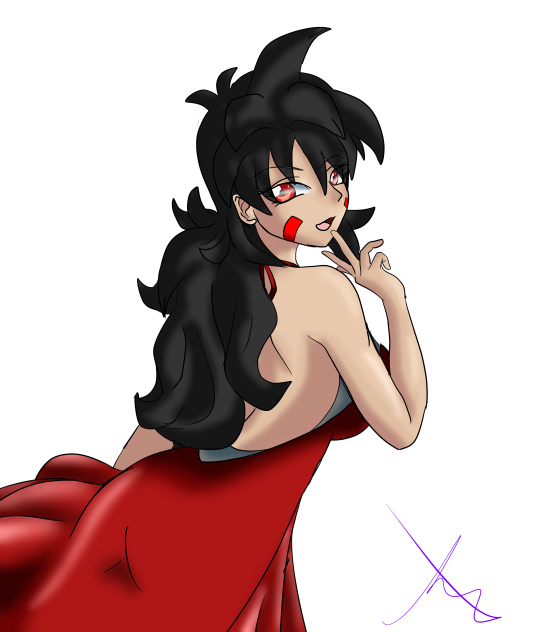 Dbz Saiyan sexy OC commission for Kenye