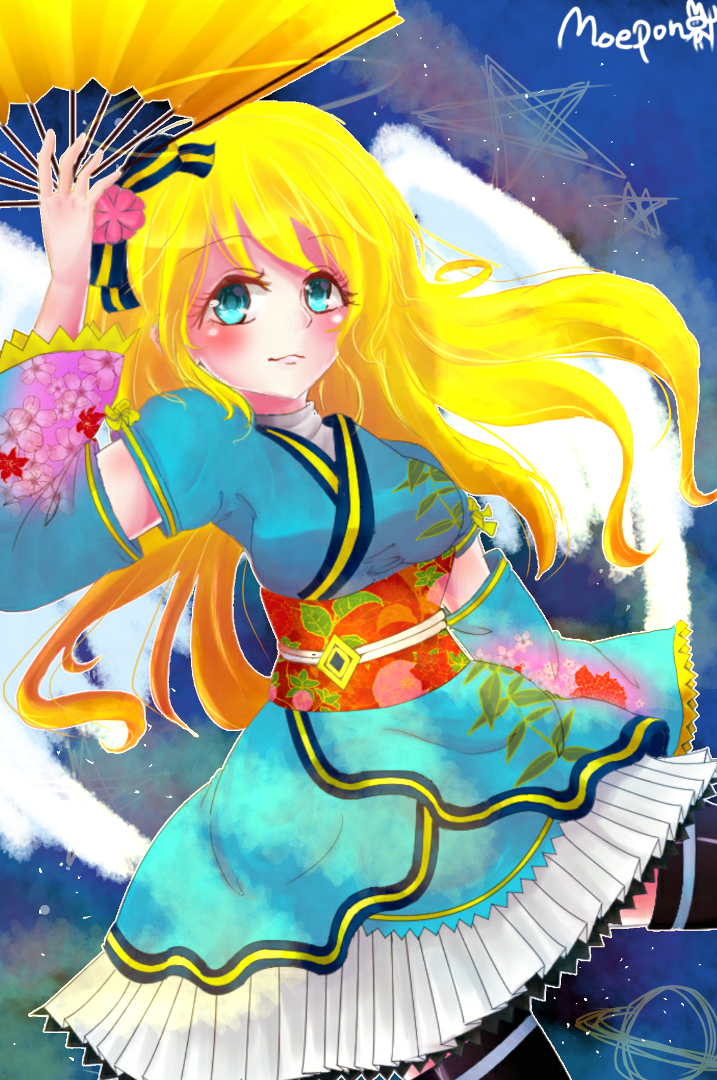 絵里ちAA衣装 背景描いたー - ibisPaint