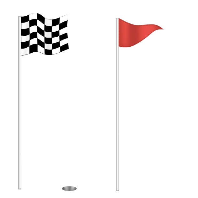 flag with hole