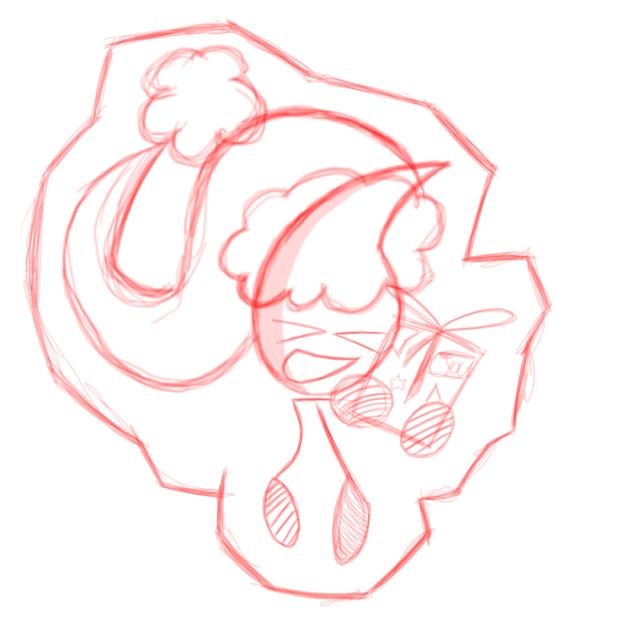 sketch drop wishes u a merry Christmas!