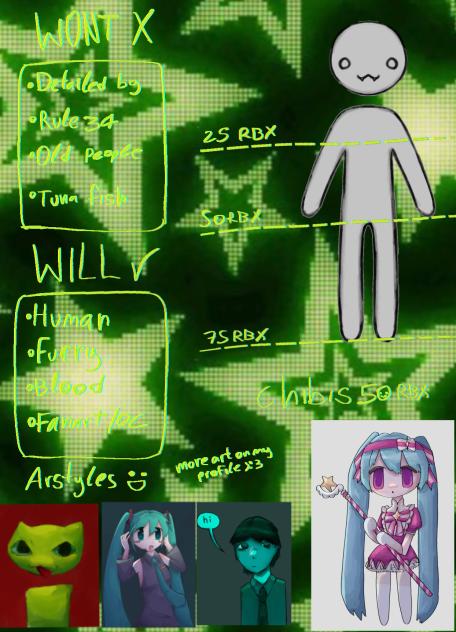 Commission sheet 👀👀👀 - ibisPaint