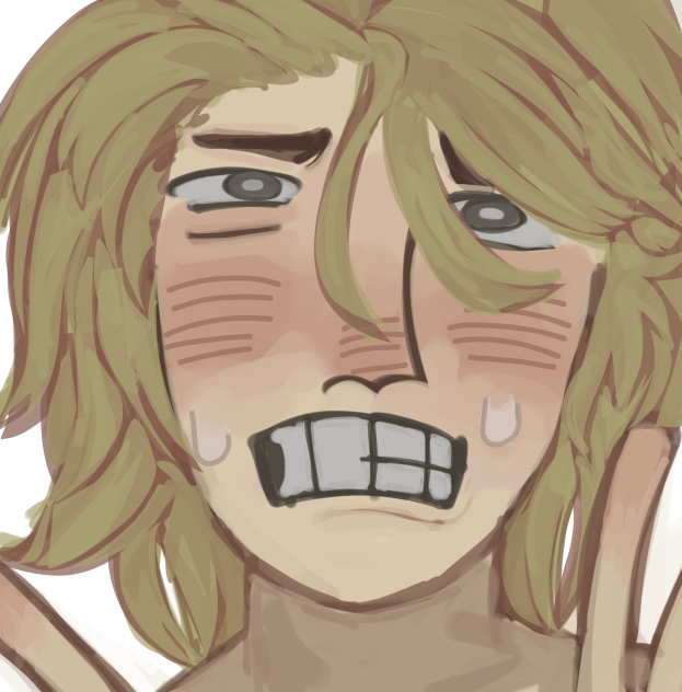 he's flustered