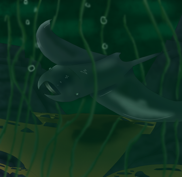 An old drawing of manta ray