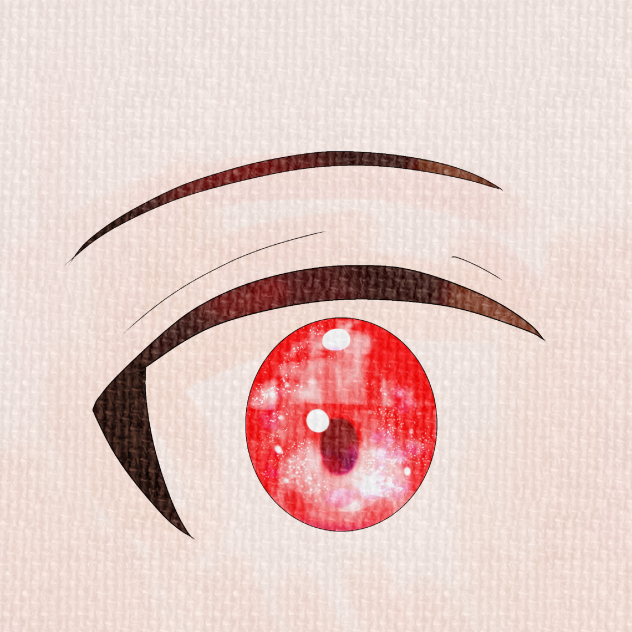 赤色の目