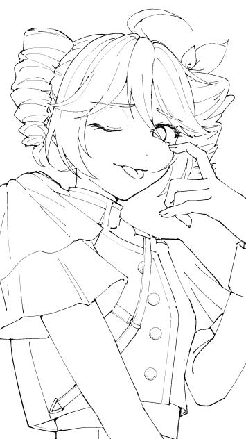 テトちゃん　線画