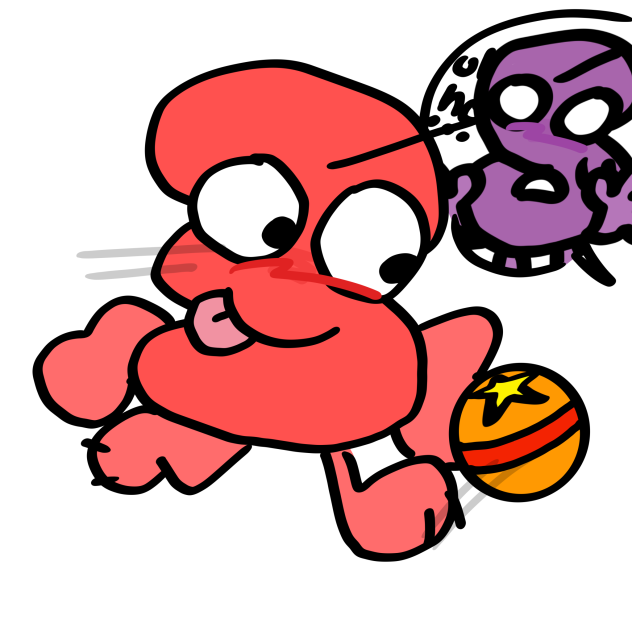Three throwing ball