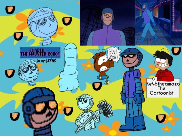 Charlie the haunted robot in my style