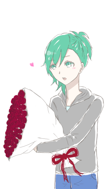 藍ちゃんから花束を貰いたくて