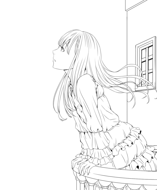 ☆星空とオーロラのシンフォニー☆(線画)