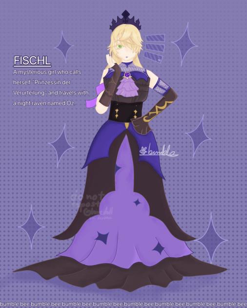 fischl ( genshin impact ) fan art !!