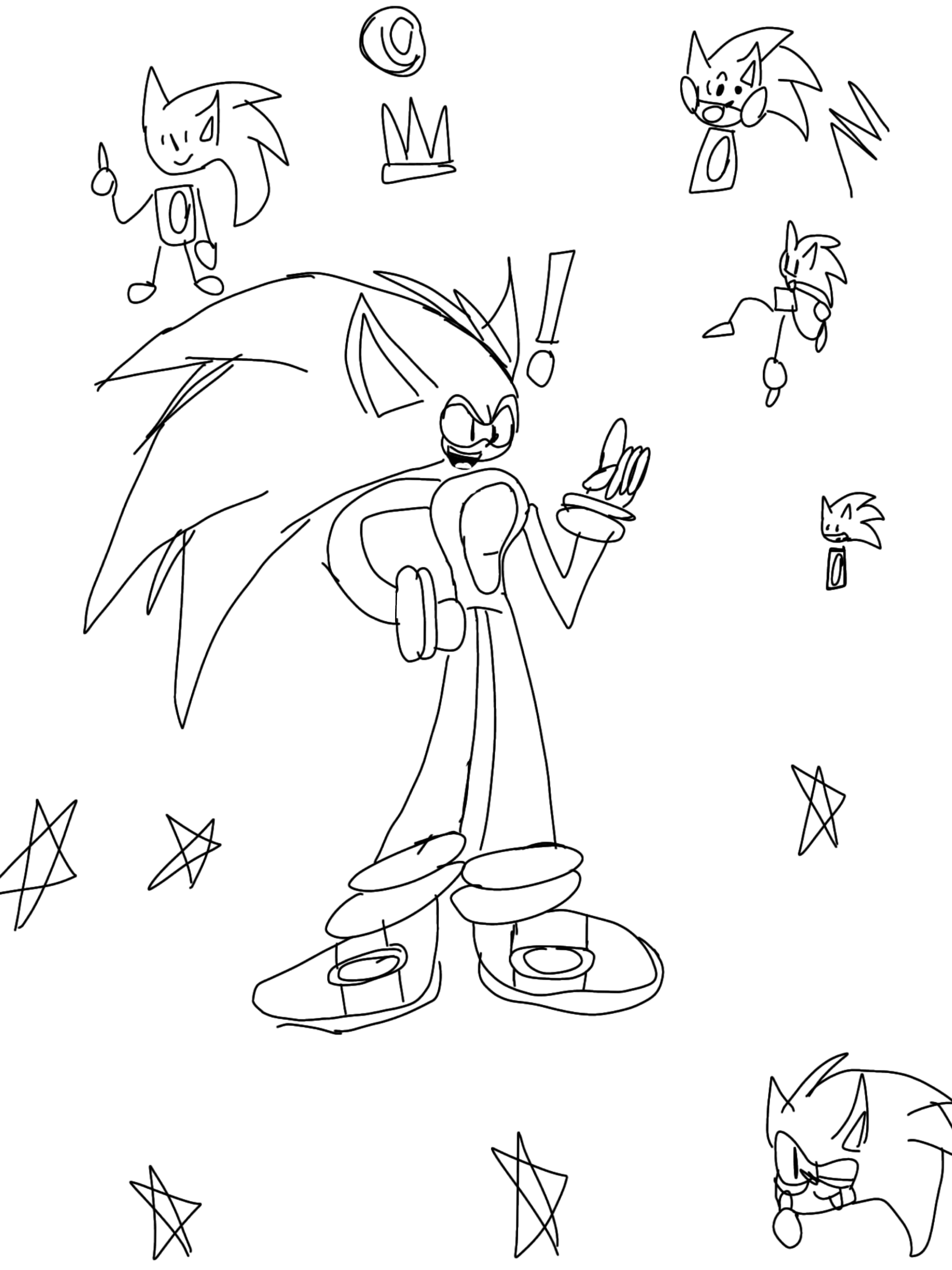 Sonic in my style - ibisPaint