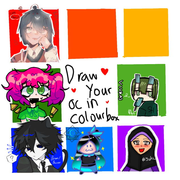 draw ur oc in the box collab