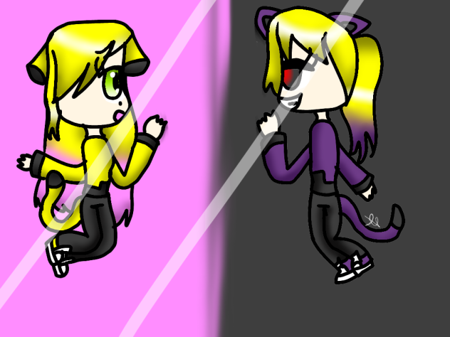 My OC and my OC but evil