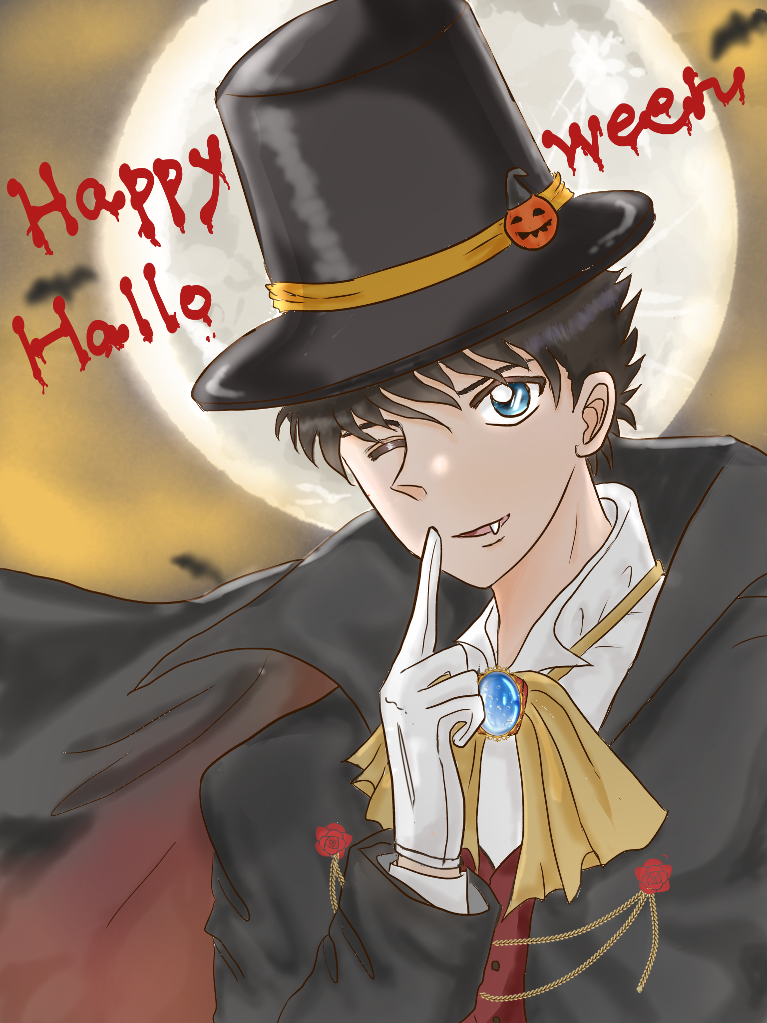 怪盗キッド ハロウィンバージョン Ibispaint