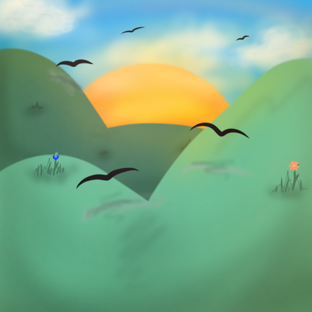 daylight prairie imagine - ibisPaint