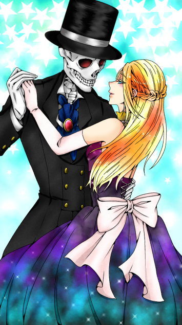 線画 ダンス 塗らせていただきました