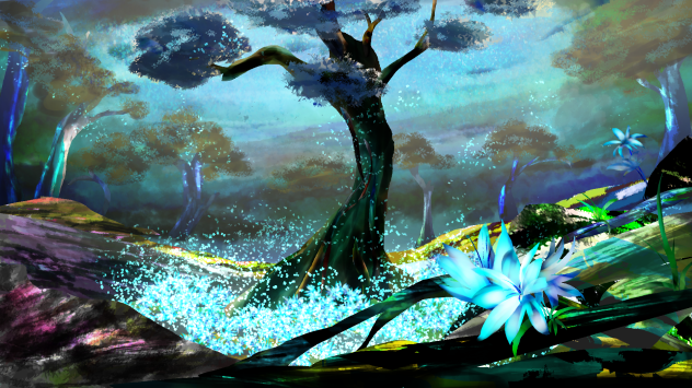 Flowers in Mysterious land