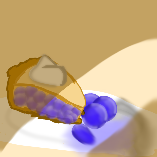 Blueberry + pie