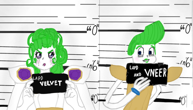Velvet and Vneers mugshots!