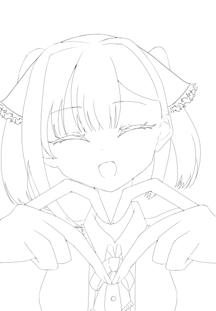 線画配布【Mia】