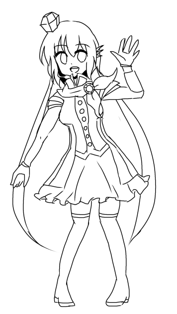 蒼姫ラピスちゃん線画