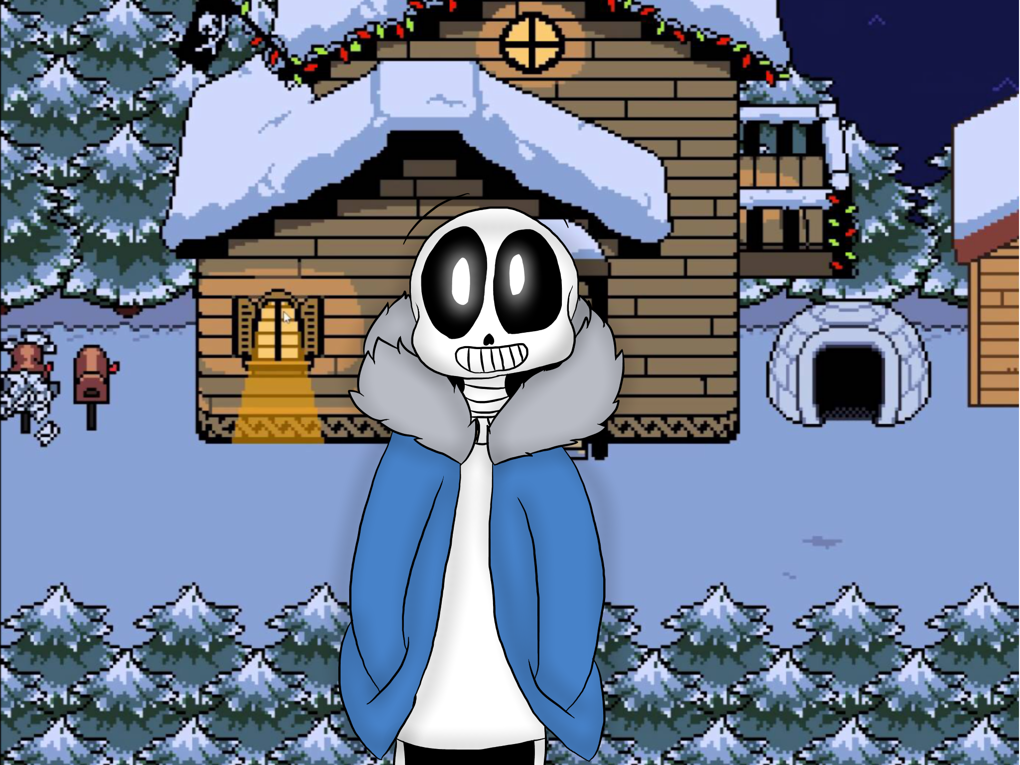 drawing of sans - ibisPaint