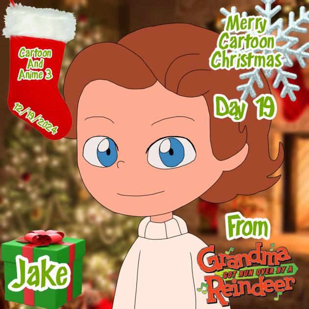 Merry Cartoon Christmas Day 19 Jake