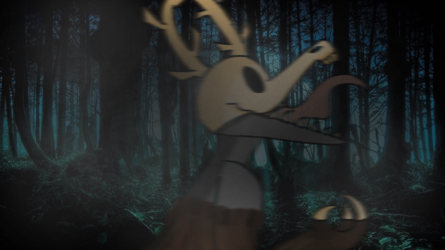 Monster in the woods