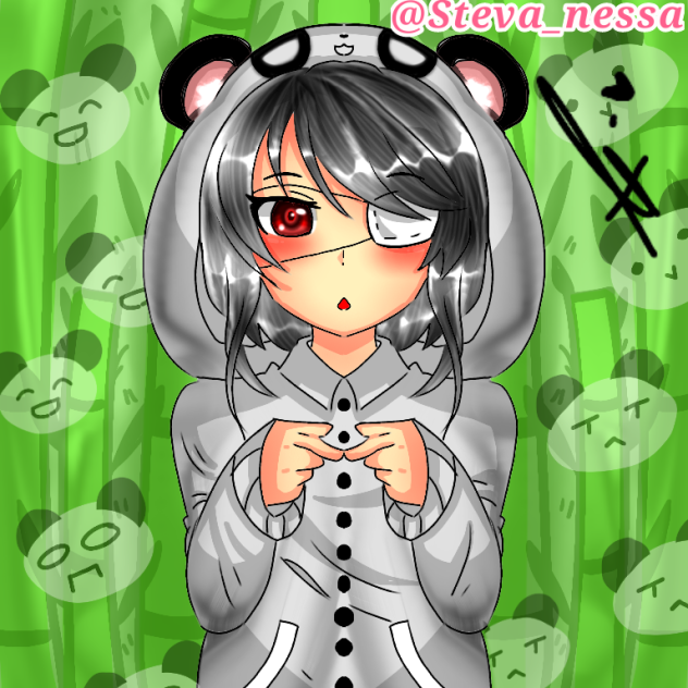 Fanart and gift for Kaede Wakarabe oc