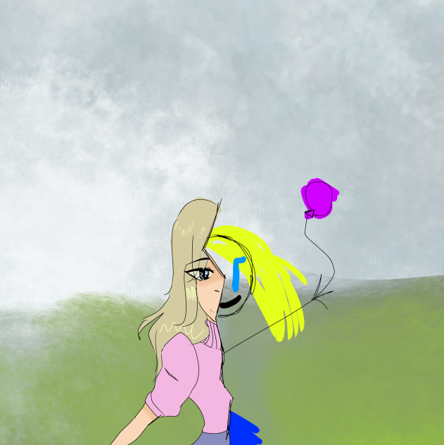 A girl in the grass 2.0