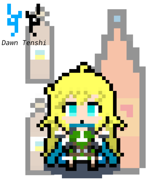 Halkara pixel art (Centrado)