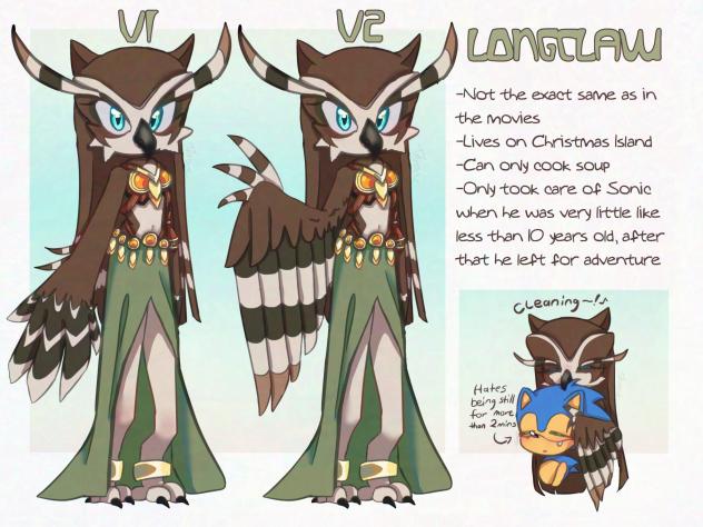 Longclaw Anthropomorphised