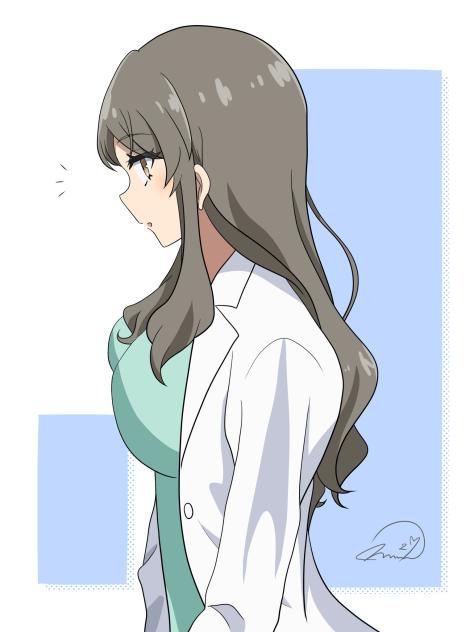 横顔双葉　青ブタ